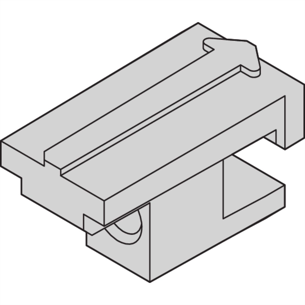 SCHROFF Rückwandhalter - NTS KAS RUECKW.HALTER 100ST