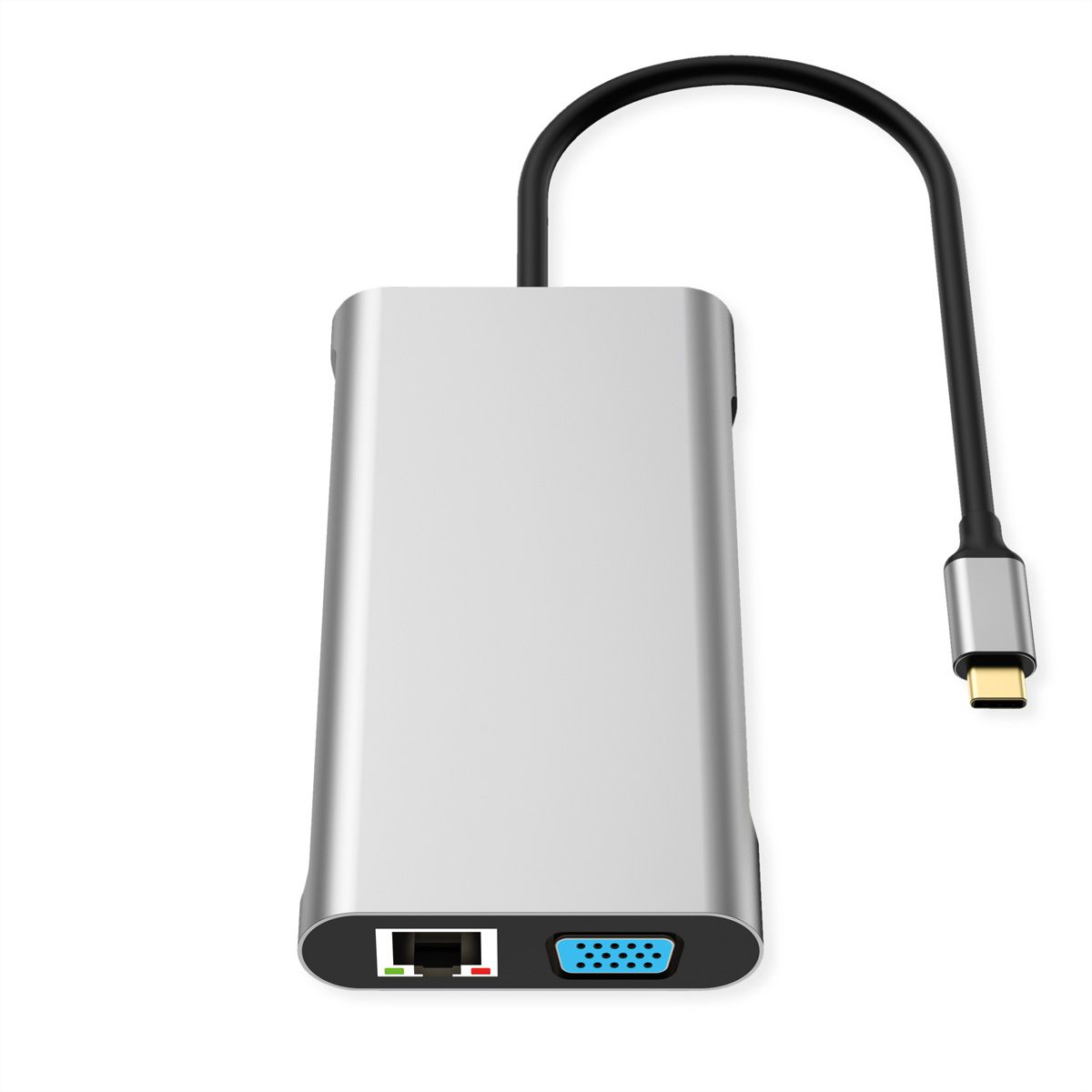 VALUE USB-C Dockingstation, 4k HDMI, DP, VGA, Gigabit Ethernet, USB-C, USB-A, PD