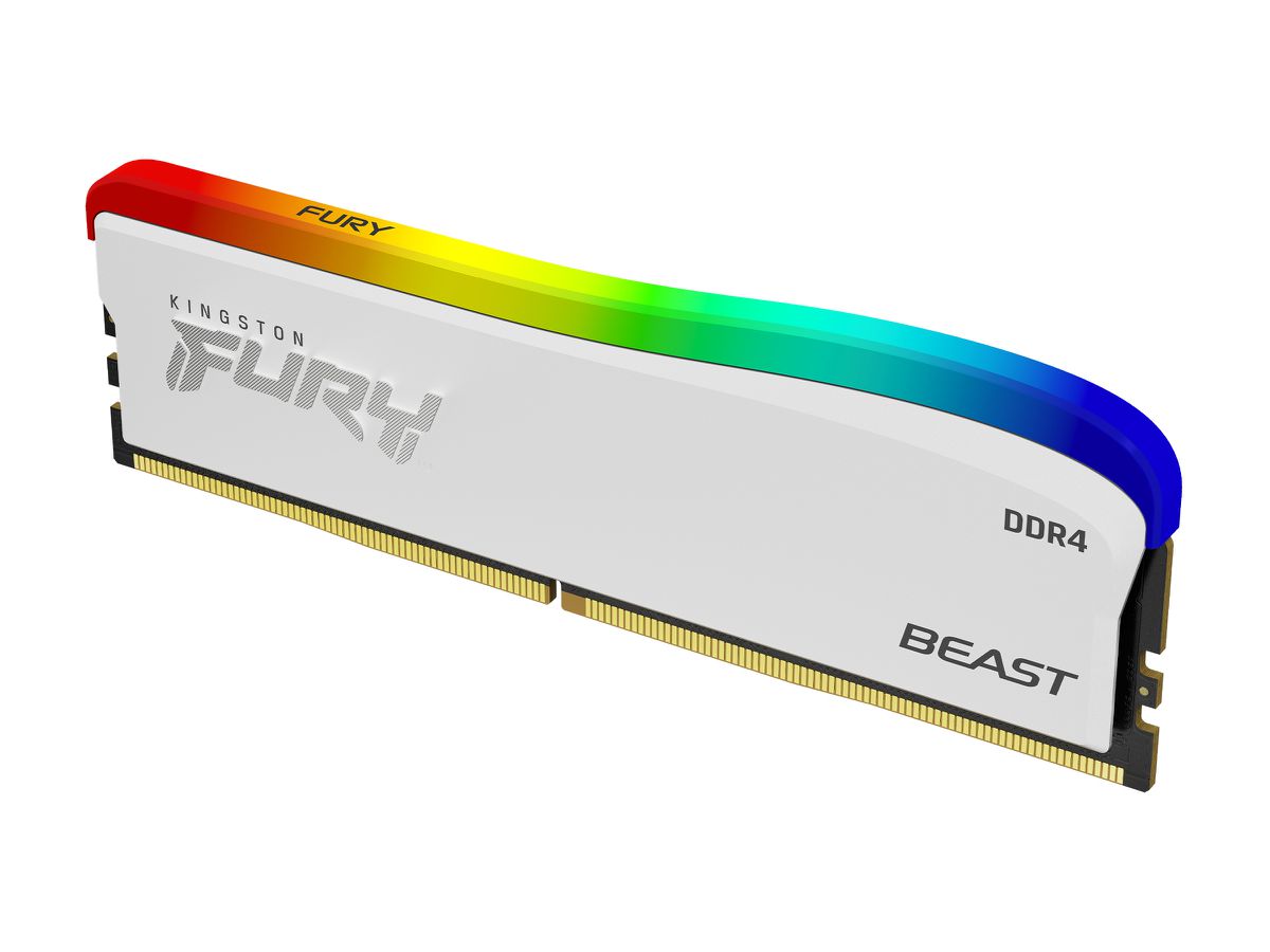 Kingston Technology FURY 16GB 3600MT/s DDR4 CL18 DIMM Beast weiß RGB SE