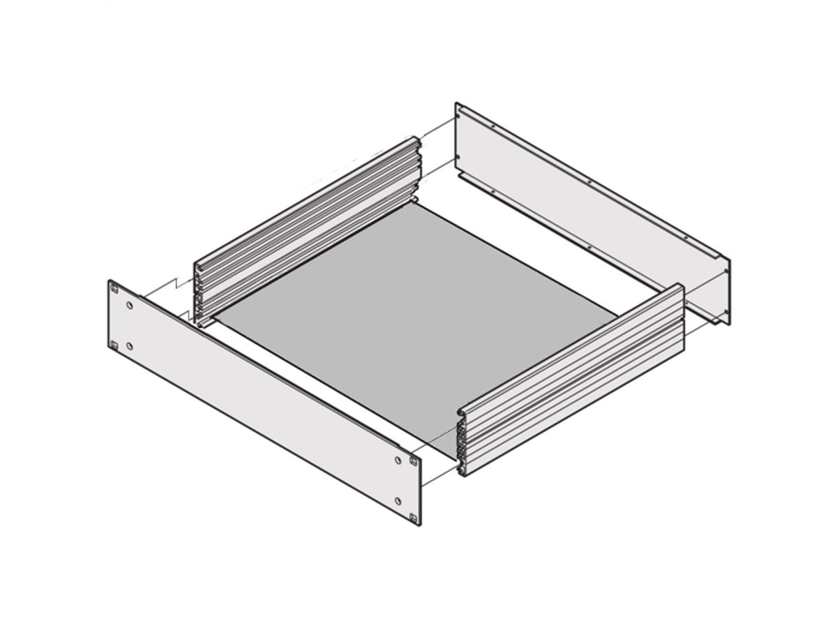 SCHROFF Montageplatte - CHASSISPLATTE 390T