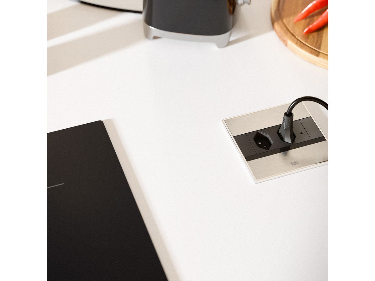 BACHMANN SENSE Edelstahl-Optik 2x CH T13, L=2,0m AEH