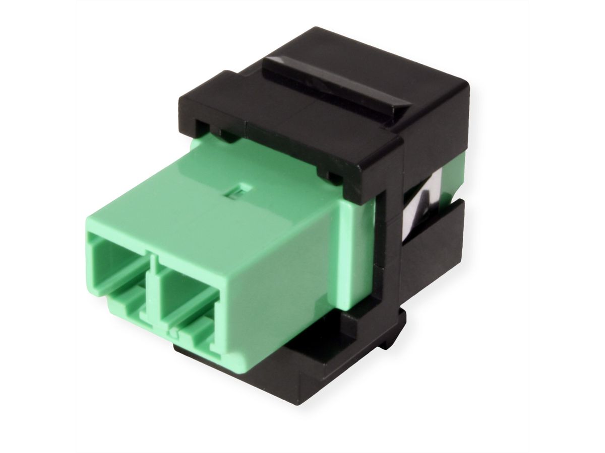 ROLINE Keystone LWL-Adapter LC/LC Duplex, Single Mode, OS2, APC