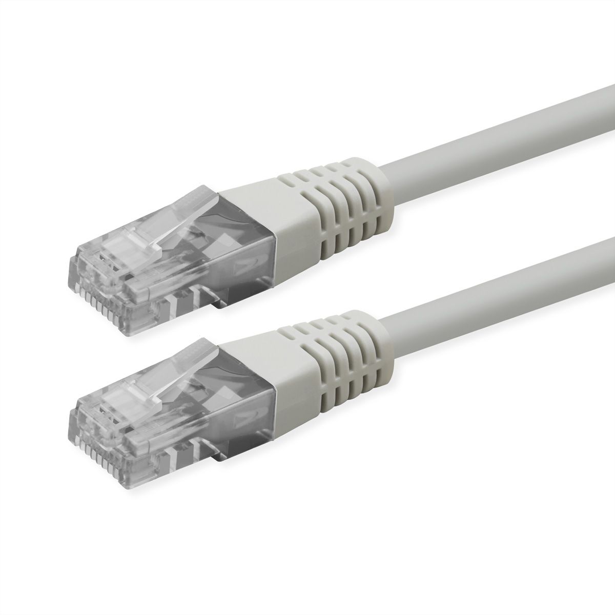 ROLINE Patchkabel Cat.6 (Class E), UTP, PoE, weiß, 0,3 m