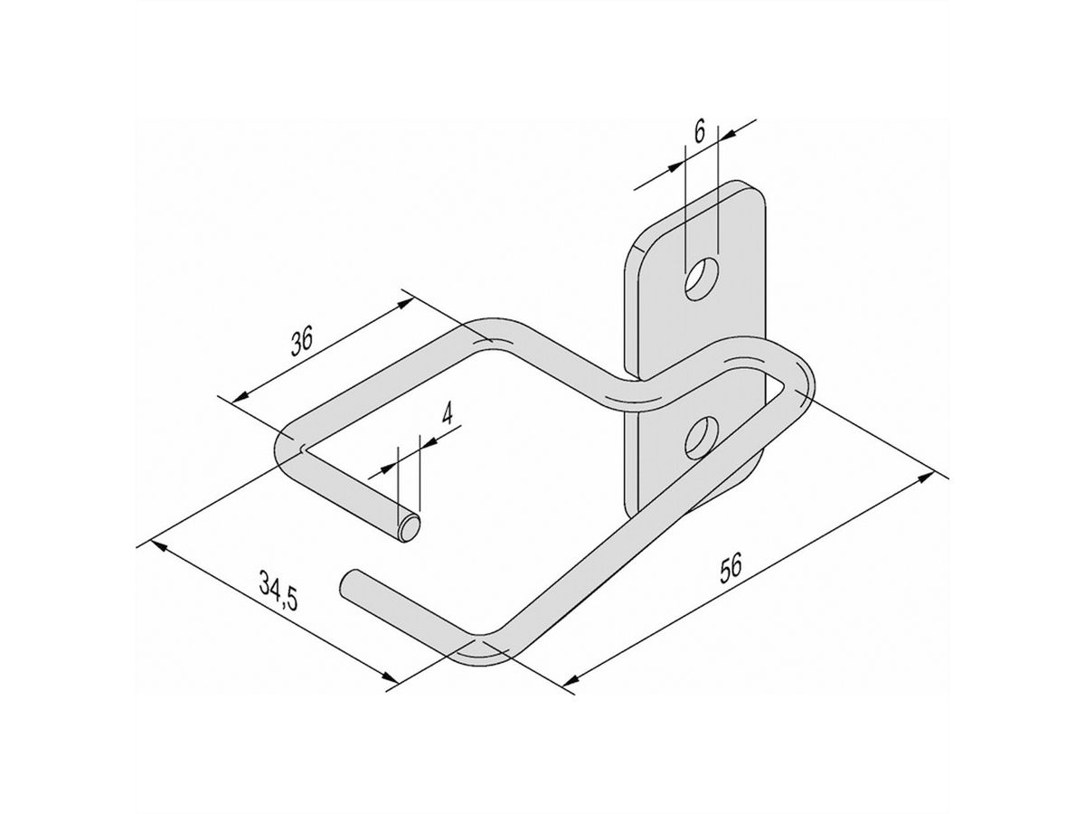 SCHROFF Kabelöse - KABELOESEN SET (EPCASE) 4STK