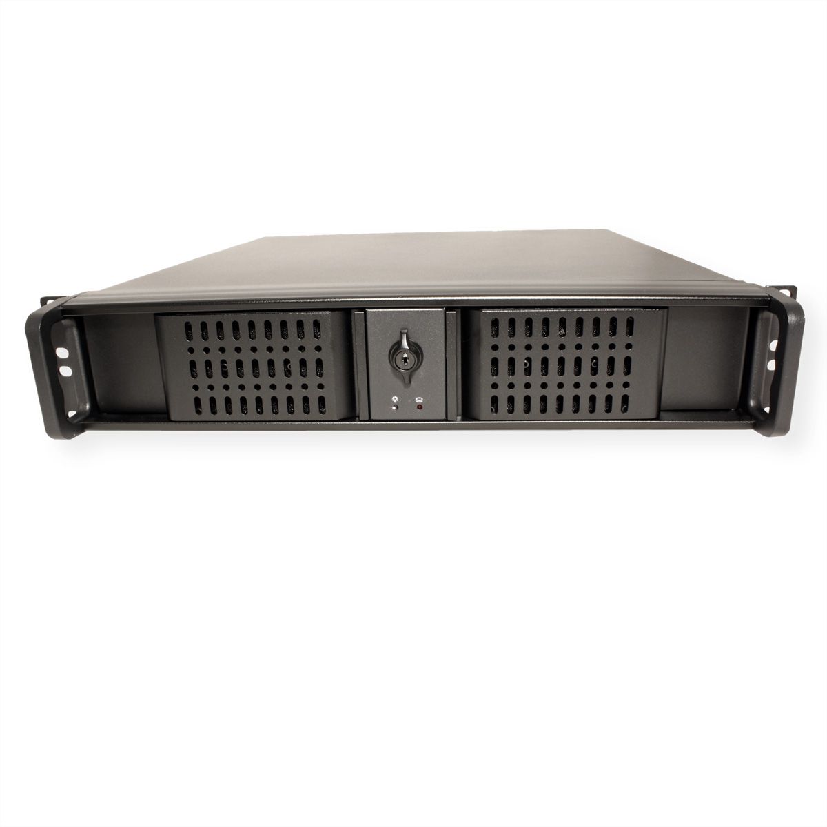 19" Servergehäuse 2U-2098-SK, 2HE, kurz, schwarz