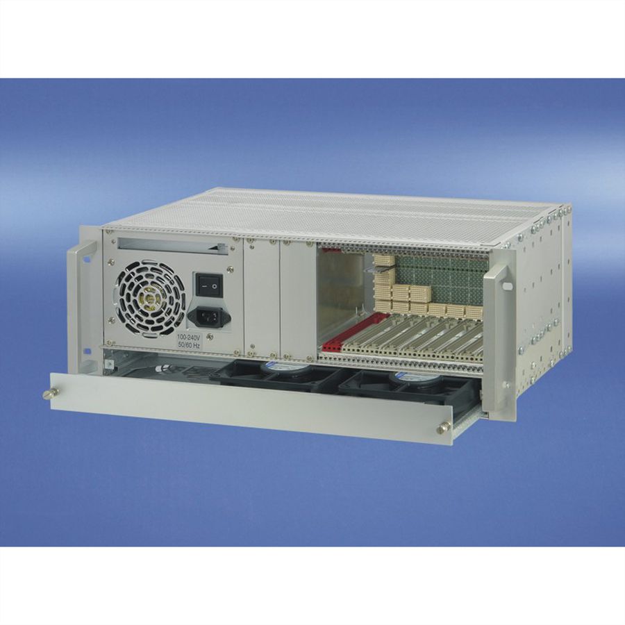 SCHROFF 4 HE, 9 Slot, ohne Rear I/O, mit ATX-Netzgerät - CPCI SERI.9SL 4HE O.REAR I/O
