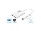 ROLINE Multi-DisplayLink Adapter USB Typ A+C - 2x DP, 4K