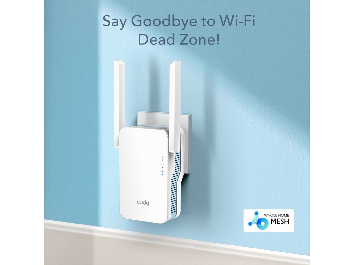 CUDY RE1200 AC1200 Wi-Fi Mesh Repeater