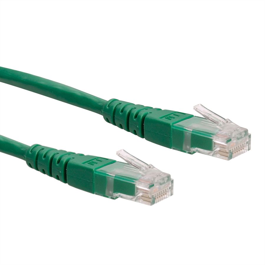 ROLINE Patchkabel Cat.6 (Class E) UTP, grün, 0,5 m