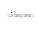 BACHMANN IT PDU ALU 19" 1HE 12 x C13 Buchse, Zuleitung C14 Stecker