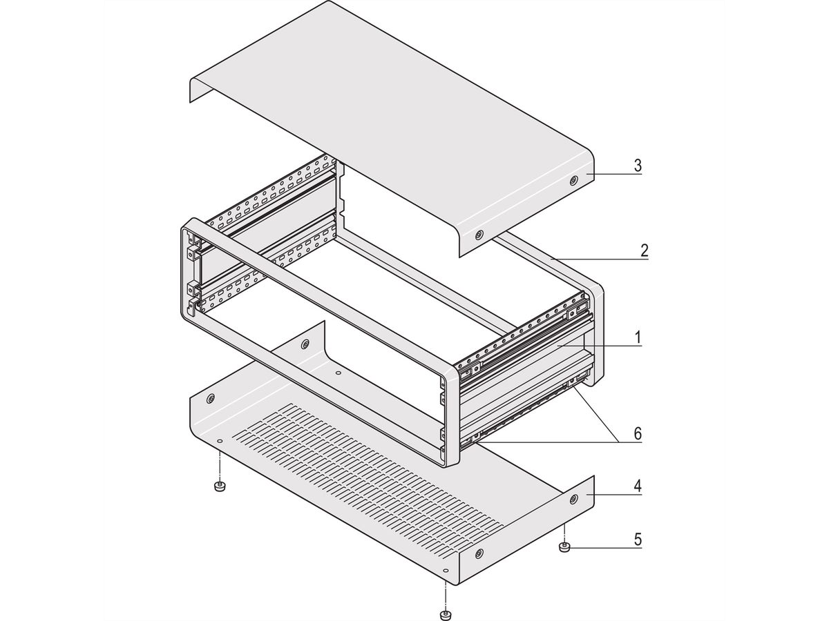 SCHROFF Gehäuse 3 HE - COMPAC PRO GEH.3HE 84TE 391T