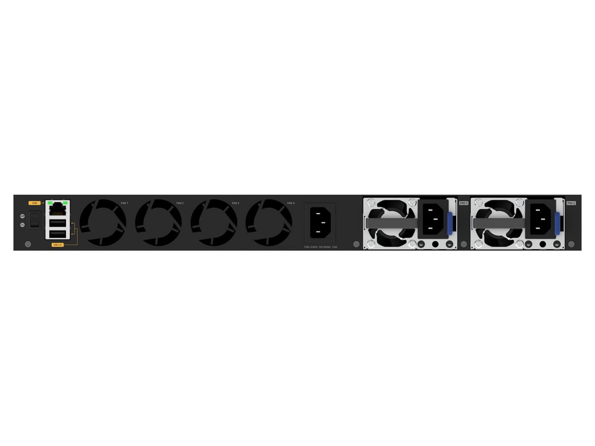 NETGEAR M4350-48G4XF Managed L3 Gigabit Ethernet (10/100/1000) Power over Ethernet (PoE) 1U Schwarz