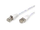 TELEGÄRTNER Patchkabel S/FTP, Kat.6A, LSOH, weiß, 7,5 m