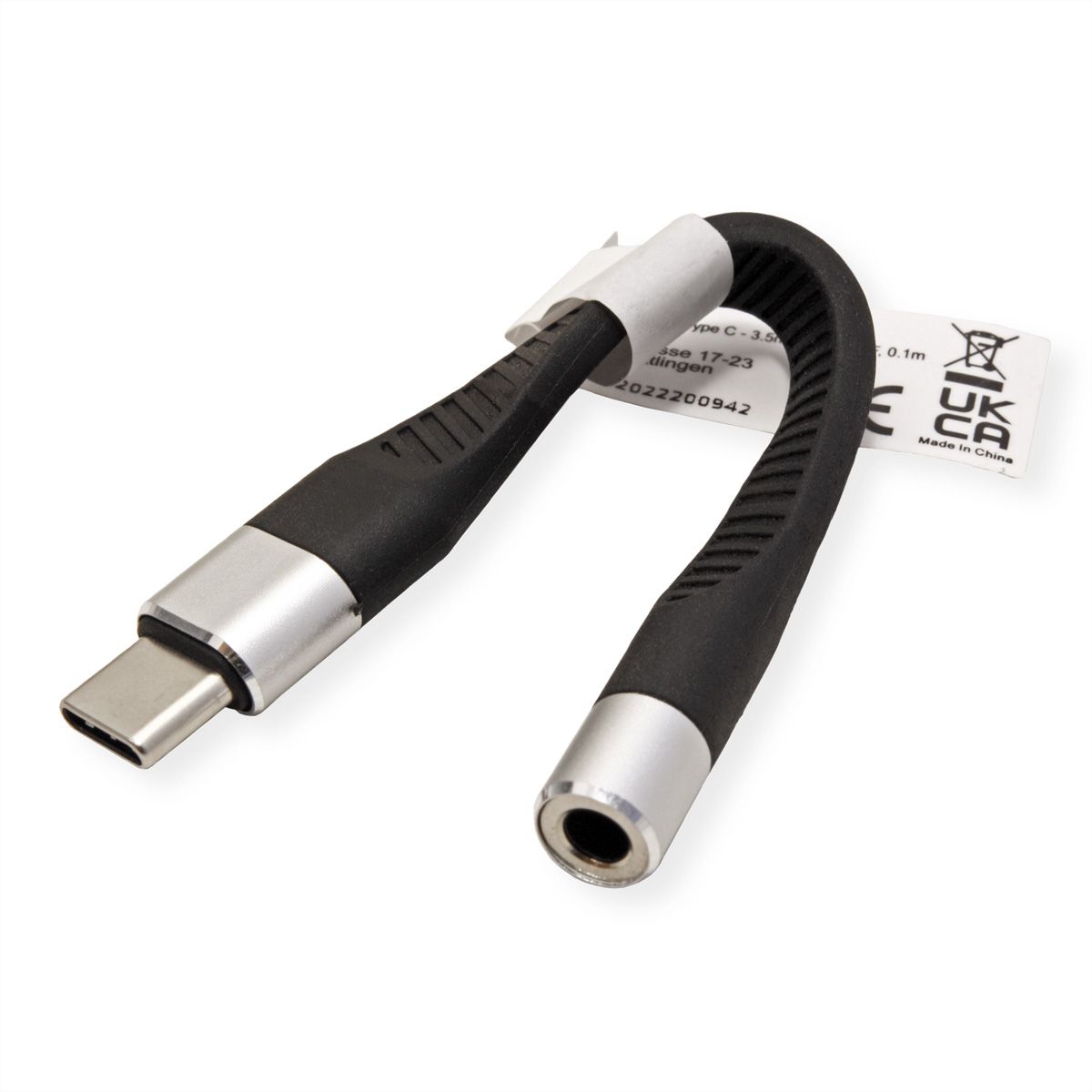 ROLINE Adapter USB Typ C - 3,5mm Audio, ST/BU, 0,1 m - SECOMP 