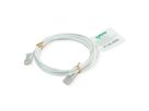 ROLINE GREEN UTP Patchkabel Kat.6A (Class EA), LSOH, slim, weiß, 3 m