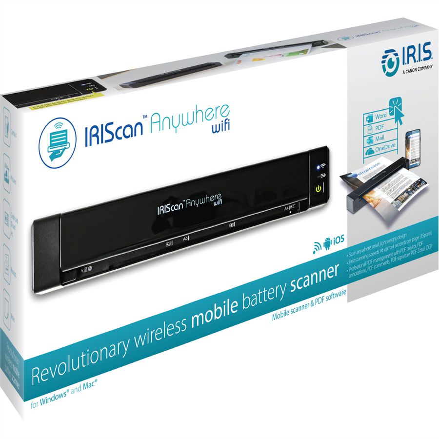 IRIScan Anywhere 6 WIFI Simplex 15PPM, Mobiler Batteriescanner