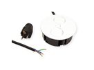 BACHMANN TWIST 1xUTE 1xUSB Charger Strom 2,0m AEH,RAL9010 30GE