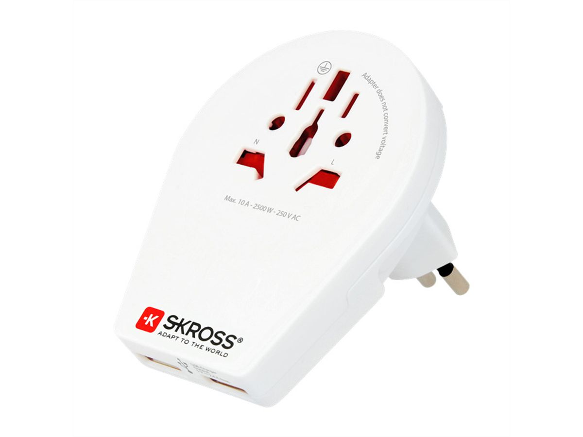 Skross World to CH+IT+BRA USB