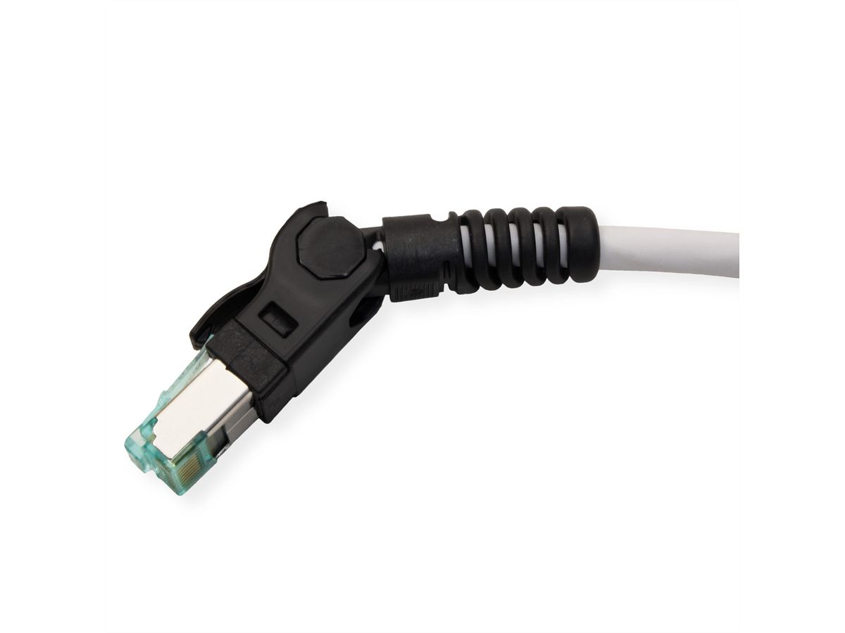 EasyLan VarioBoot Patchkabel Kat.6A, S/FTP, grau, 2 m