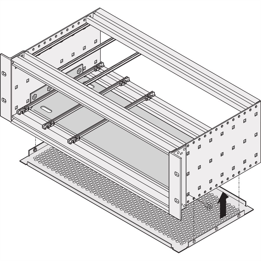SCHROFF Montageplatte für Abdeckbleche - MONTAGEPLATTE 42TE 160T
