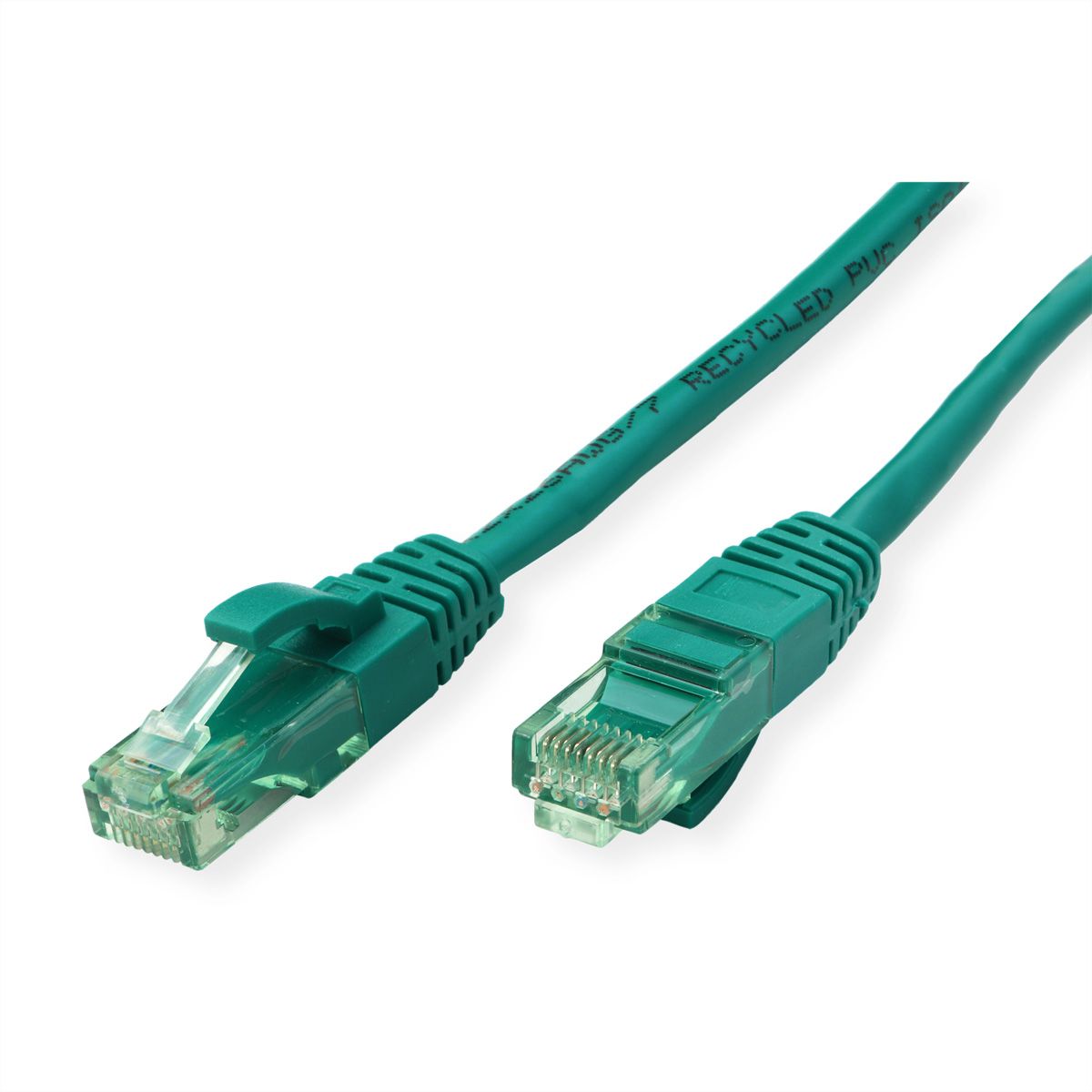 ROLINE RM Patchkabel Cat.6A UTP, grün, 0,3 m