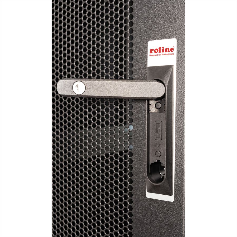 ROLINE 19-Zoll Serverschrank Basic 26 HE, 600x1000 BxT perforiert schwarz