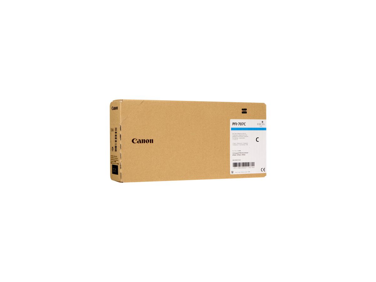 Canon PFI-707C 700ml Cyan Tintenpatrone