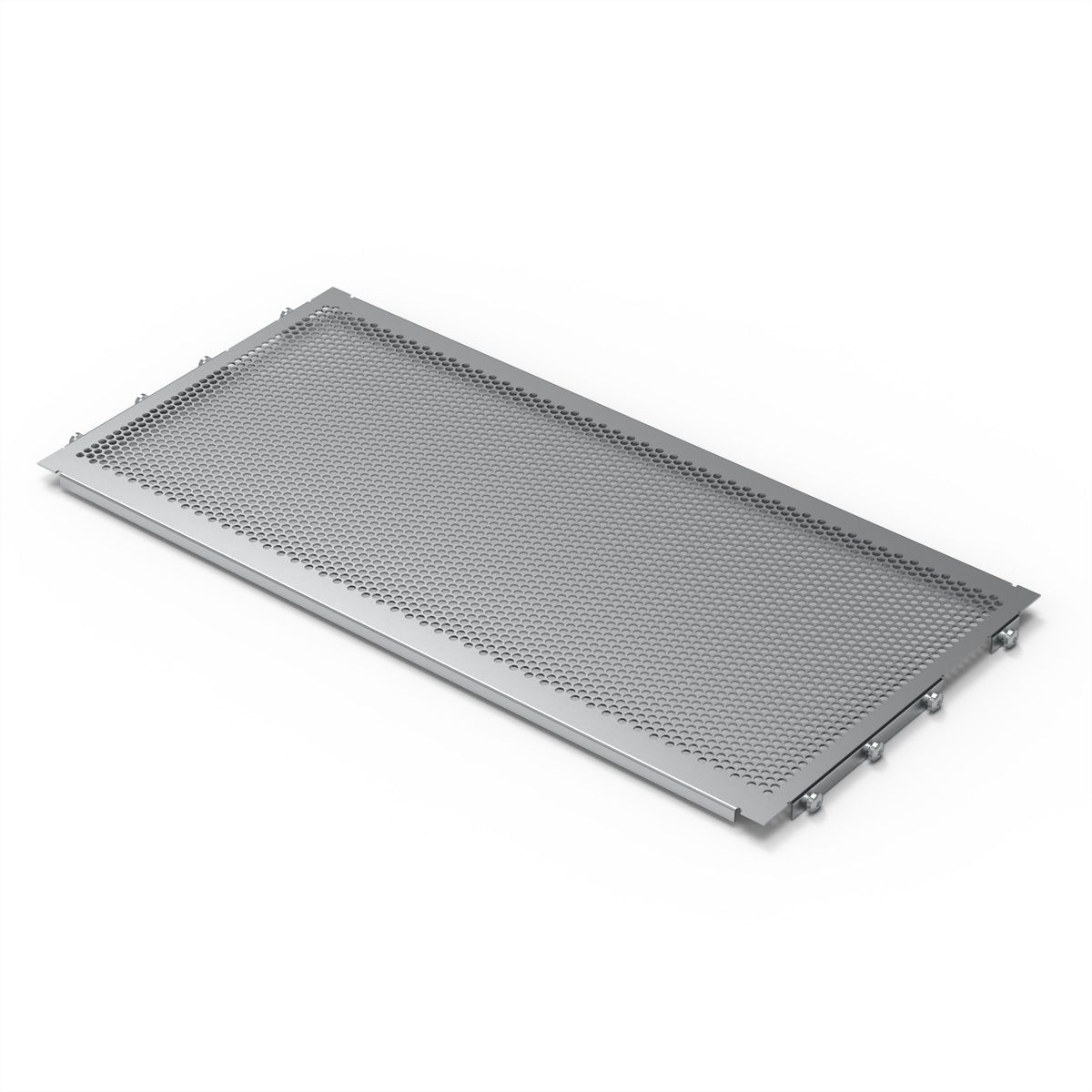 SCHROFF Abdeckblech für Anschraubung an die Seitenwand, 275 mm tief (CompactPCI) - ABDECKBLECH EMC 84TE 275T 2ST