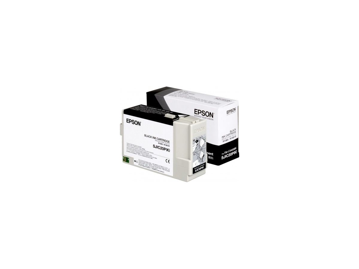 Epson SJIC20P(K) Black Tintenpatrone für TM-C3400BK