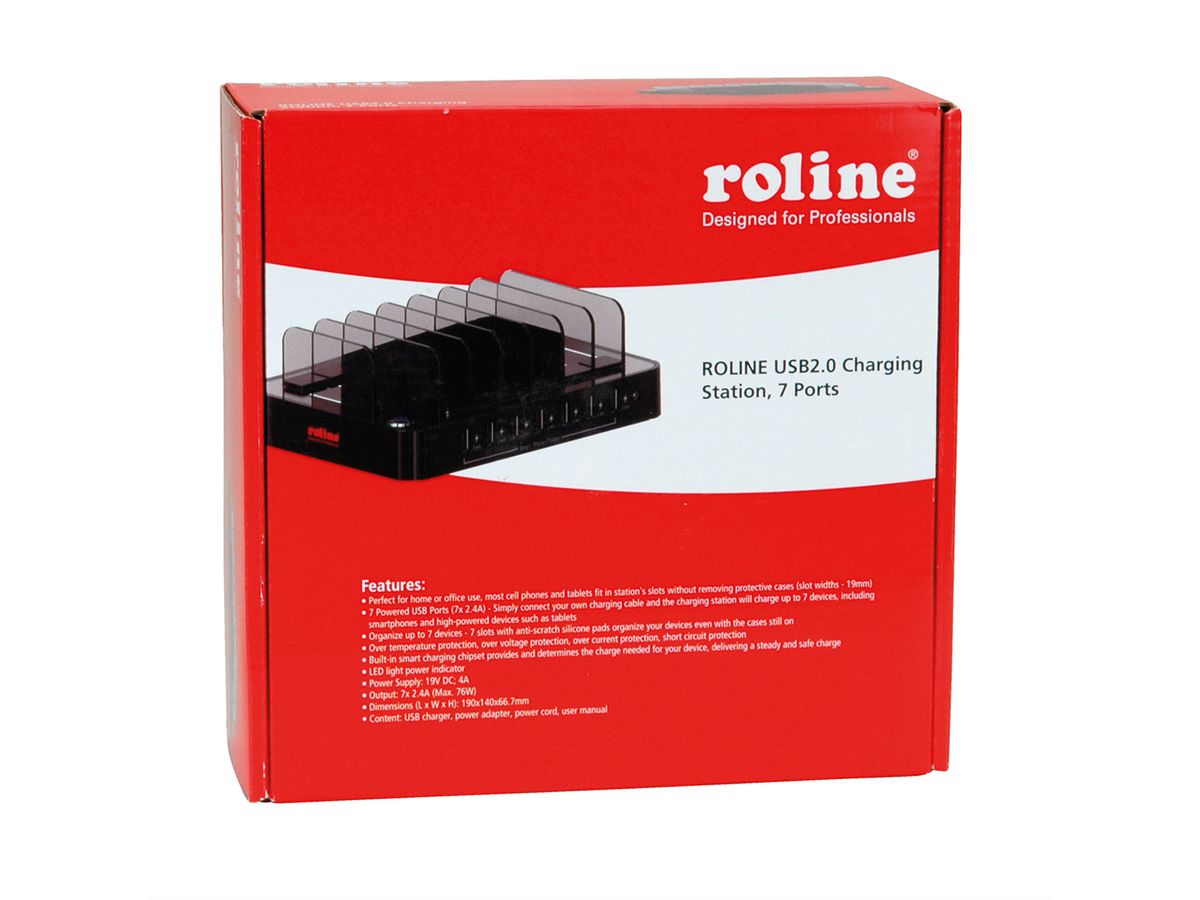 ROLINE USB Ladestation, 7 Ports