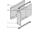 SCHROFF Laufwerkkassetten HD 1 x 3 1/2", 3 HE vertikal - LAUFWERKKASS.3HE 8TE 1X3,5"