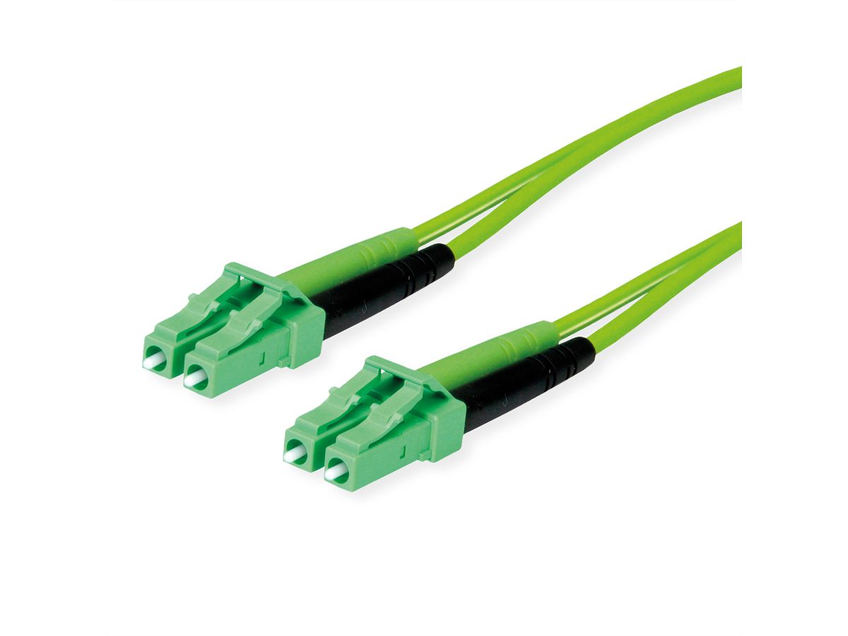 TELEGÄRTNER LWL Rangierkabel 2x G50/125 OM5, 1x LC Duplex - 1x LC Duplex, grün, 5 m