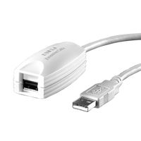 VALUE USB 2.0 Verlängerung, weiß, 5 m