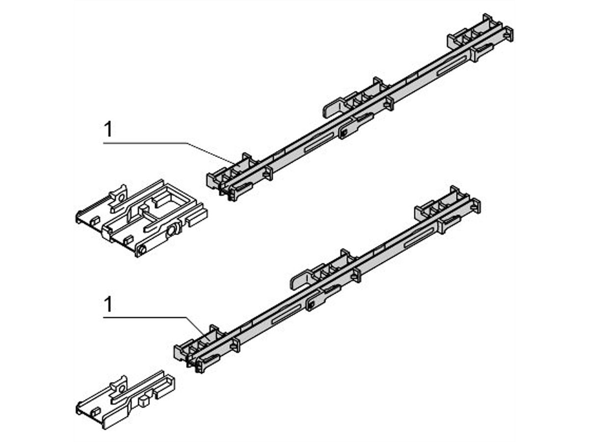 SCHROFF AMC-Führungsschienen - FUEHRUNGSSCHIENEN AMC 10STK