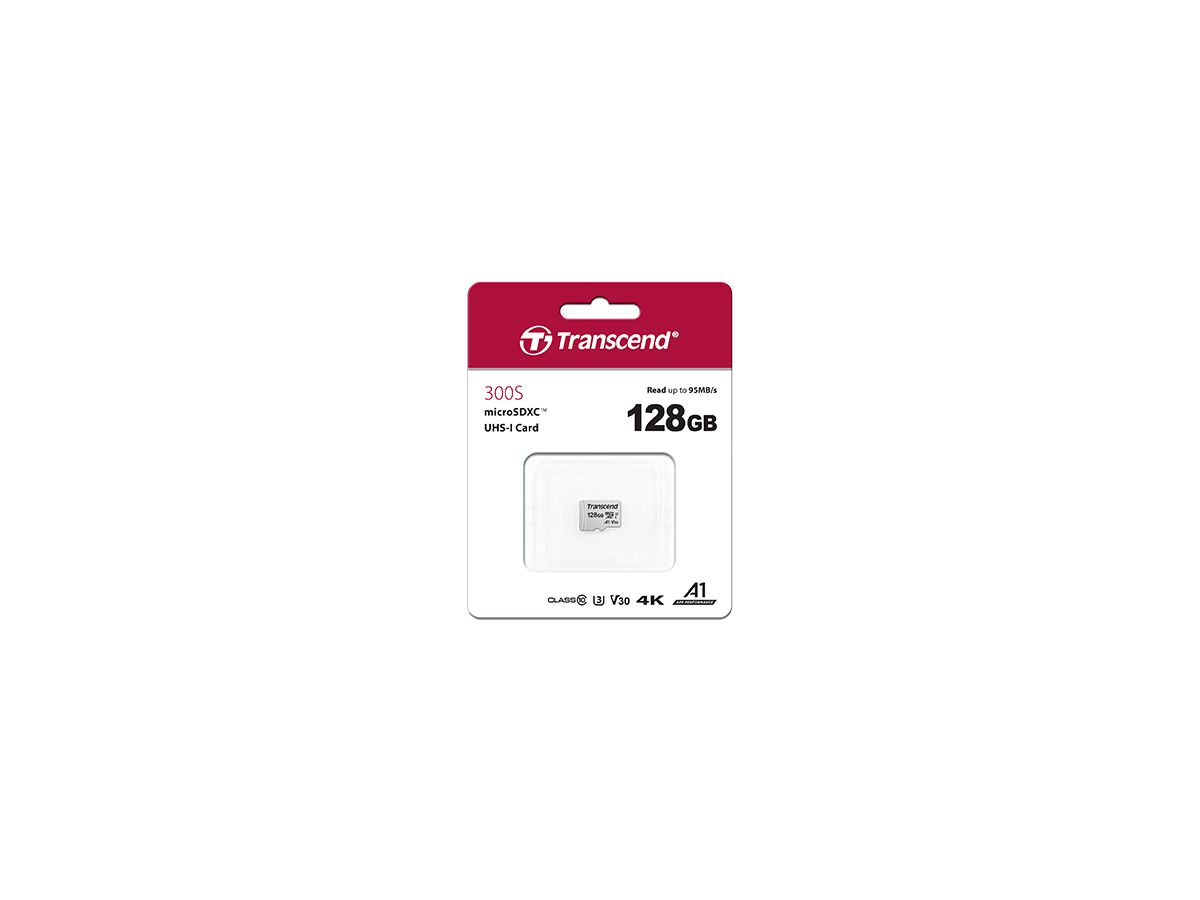 Transcend 300S 128GB MicroSDXC UHS-I Klasse 10 Speicherkarte