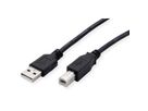 ROLINE RM USB 2.0 Kabel, Typ A-B, schwarz, 1,8 m