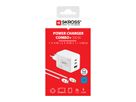 SKROSS Power Charger Combo+, 2x USB-C, 1x USB-A, GaN, 100W