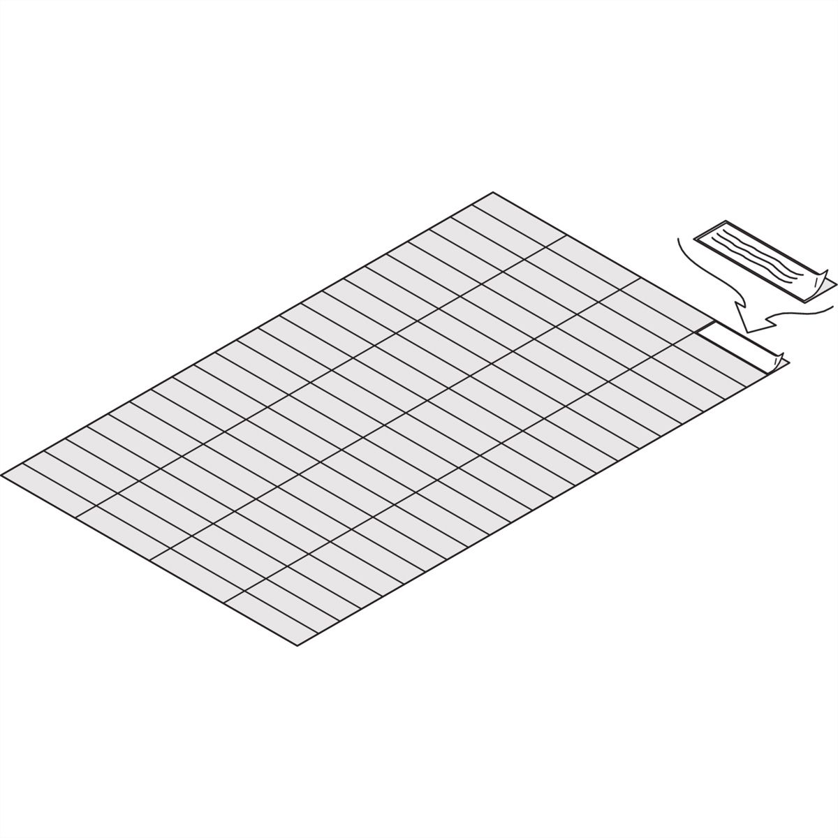 SCHROFF Beschriftungsstreifen - BESCHRIFT.STREIF.31X4MM 438X