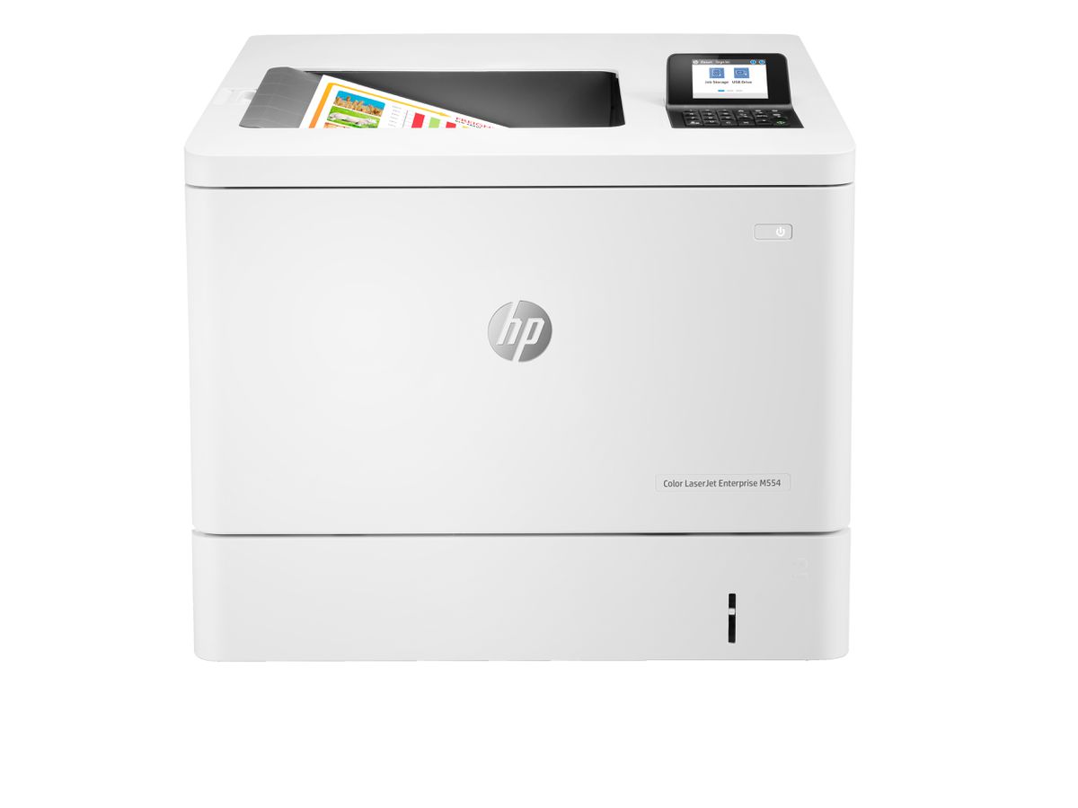 HP Color LaserJet Enterprise M554dn Drucker, Farbe, Drucker für Drucken, USB-Druck über Vorderseite, Beidseitiger Druck
