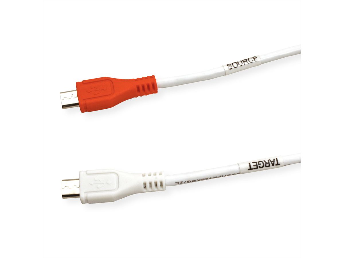 VALUE USB 2.0 Ladekabel, Micro B - Micro B, ST/ST, 0,3m