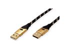 ROLINE GOLD USB 2.0 Kabel, Typ A-A, ST/ST, 1,8 m