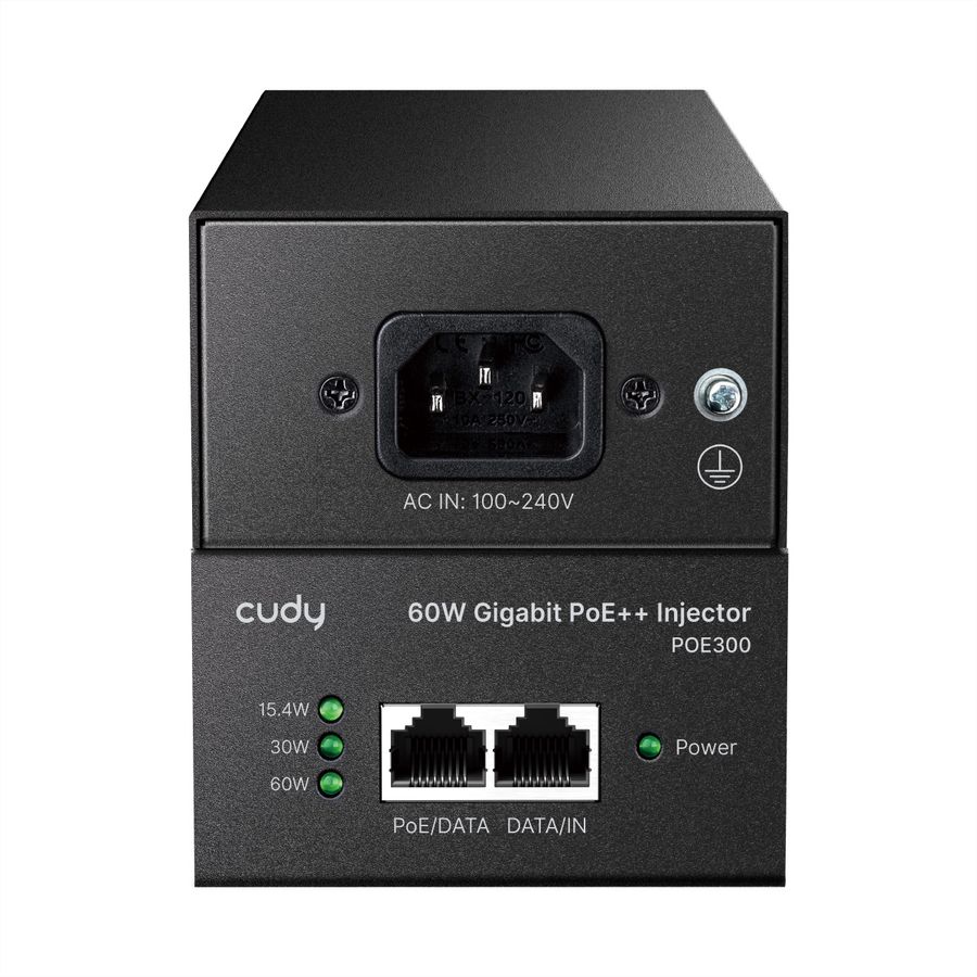 CUDY POE300 60W Gigabit PoE+ Injektor