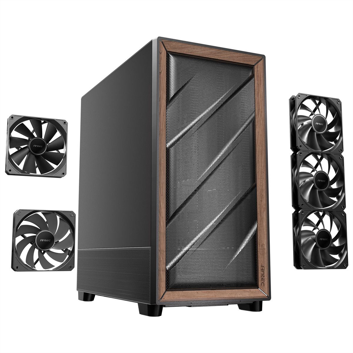 ANTEC Flux SE ATX Midi Tower PC Gehäuse, schwarz