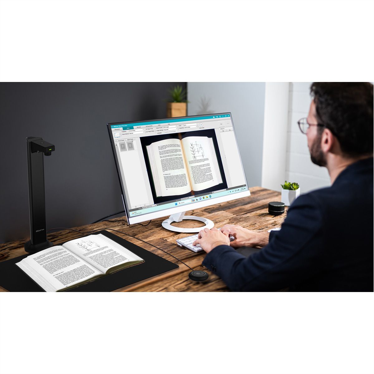 IRIScan Desk 7 Business A3 Dokumentenscanner, Mobiler Desktop-Kamerascanner