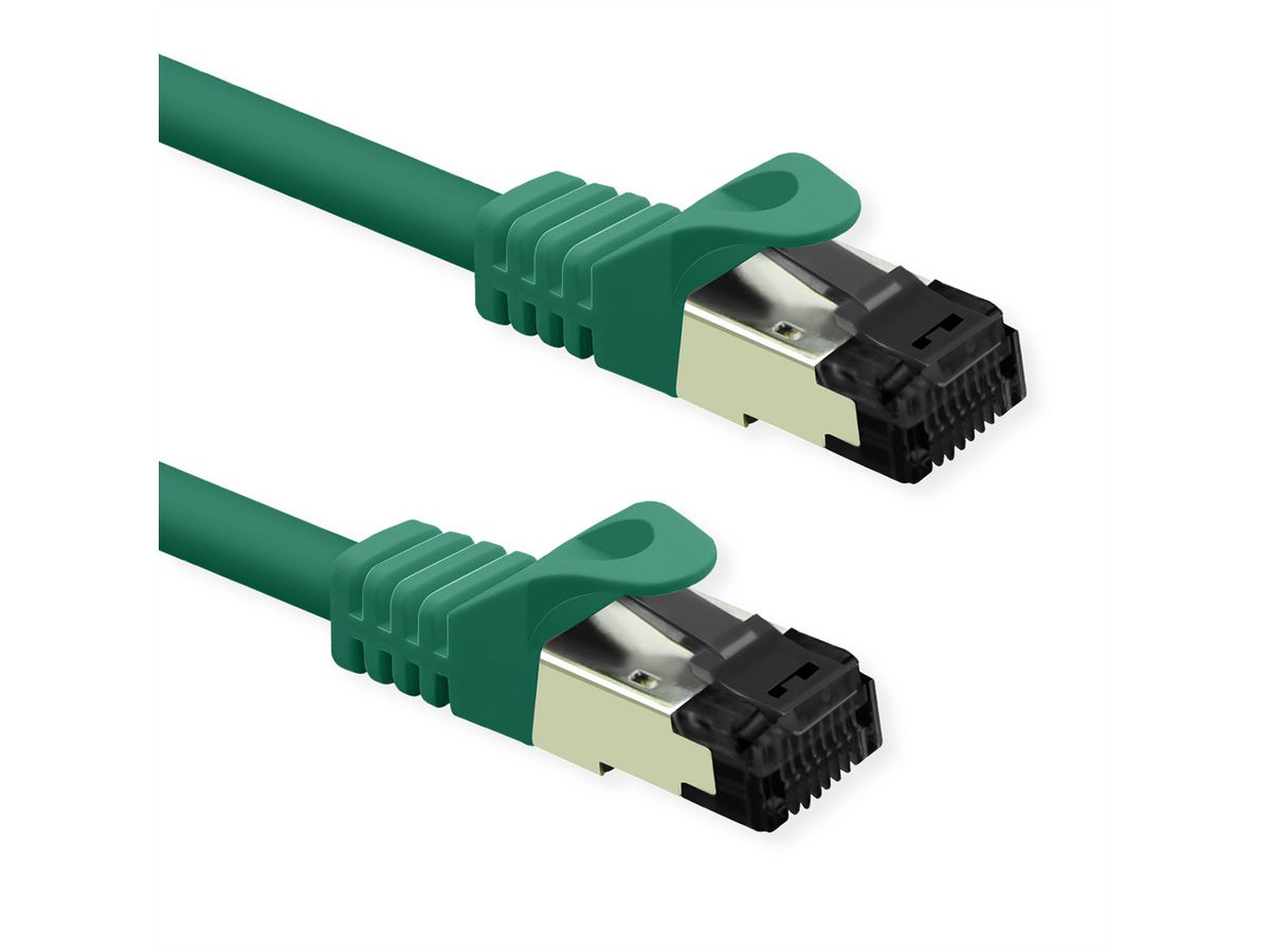 VALUE S/FTP-(PiMF-) Patchkabel Kat.8 (Class I), LSOH, Litzendraht, grün, 3 m