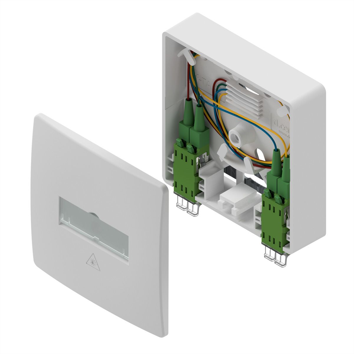 d.center® Gf-TA 42, vorkonfektioniert, 2x LCD/APC Kupplung, 2x LC/APC-Duplex-Kabel, 30 m