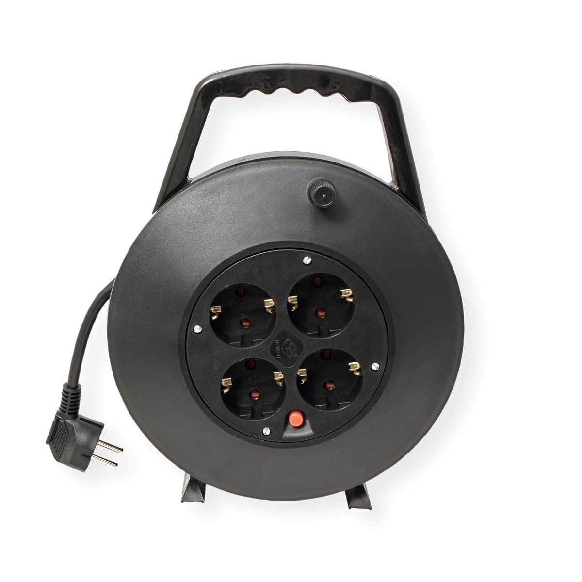 BACHMANN Schutzkontakt-Aufrollkabelbox 4fach AC230V Kabel, 10 m
