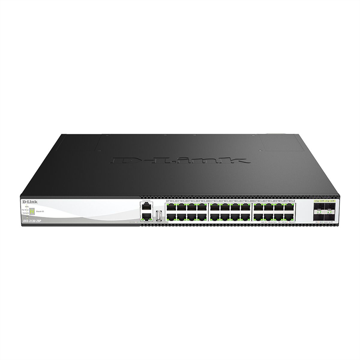 D-Link DXS-3130-28P/E 28-Port 10G Switch, Managed Stackable PoE++ 25G-Uplinks
