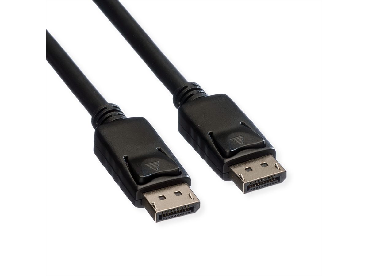 ROLINE DisplayPort Kabel, DP-DP, v1.2, ST - ST, TPE, schwarz, 2 m