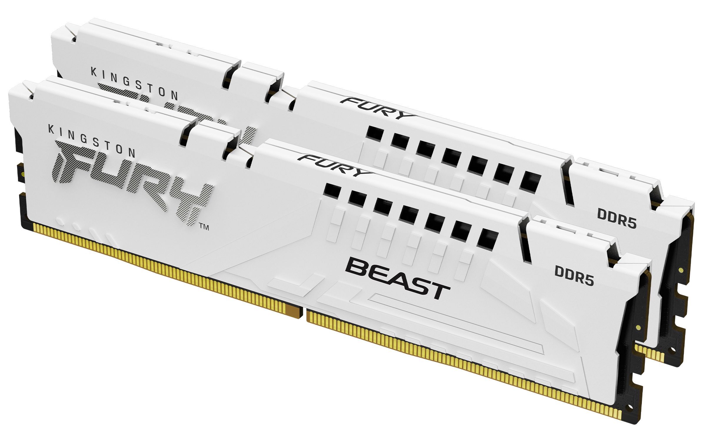 Kingston Technology FURY 32GB 5200MT/s DDR5 CL40 DIMM (2er-Kit) Beast White XMP